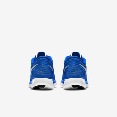 Nike Boys Free 5.0+ Running Shoes - Blue/Silver - main image