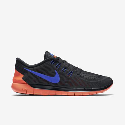 Nike Mens Free 5.0 Running Shoes - Black/Blue/Crimson - main image
