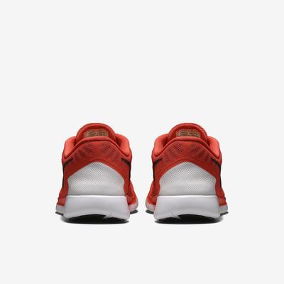 Nike Boys Free 5.0+ Running Shoes - Bright Crimson/Total Orange ...