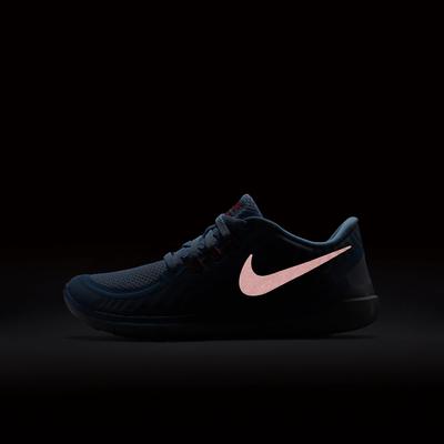 Nike Girls Free 5.0+ Running Shoes - Lakeside/Blue Lagoon - main image