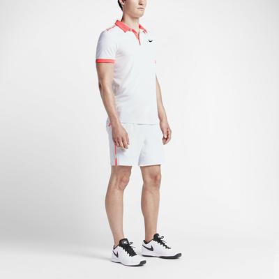 Nike Mens Premier Gladiator 7" Shorts - White/Hot Lava - main image