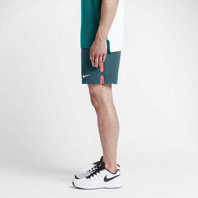 Nike Mens Premier Gladiator 7" Shorts - Teal/Hot Lava - main image