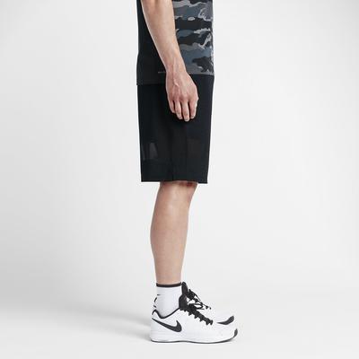 Nike Mens Gladiator Breathe 11 Inch Tennis Shorts - Black/Hot Lava - main image