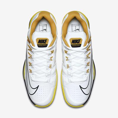 Nike Mens Lunar Ballistec 1.5 Tennis Shoes - White/Optical Yellow