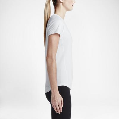 Nike Womens Miler Short Sleeve Top - White - main image