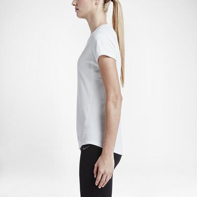 Nike Womens Miler Short Sleeve Top - White - main image