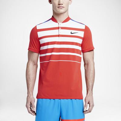 Nike Mens Premier RF Polo - Light Crimson/Photo Blue - main image