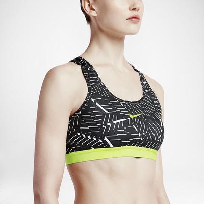 Nike Pro Classic Bra - Black/White/Volt - main image