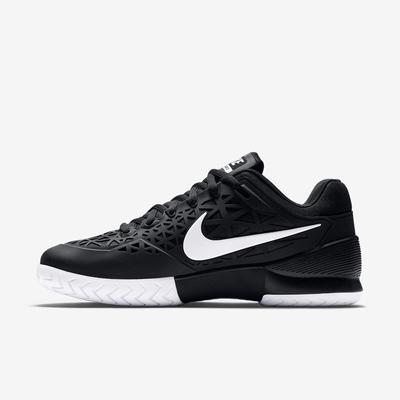 Nike Mens Zoom Cage 2 Tennis Shoes - Black/White - main image
