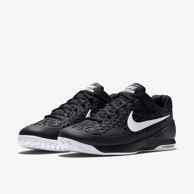Nike Mens Zoom Cage 2 Tennis Shoes - Black/White - main image