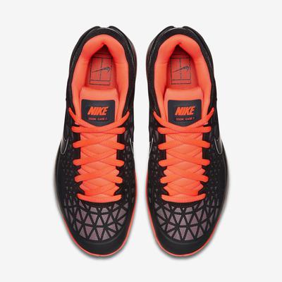 Nike Kids Zoom Cage 2 Tennis Shoes - Black/Hot Lava - main image