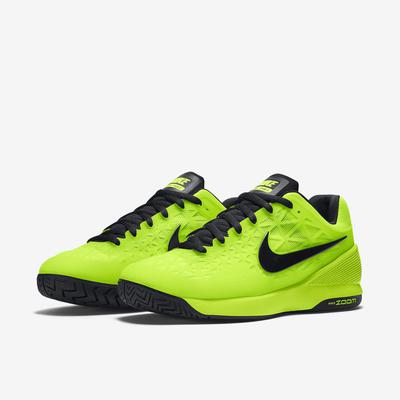 Nike Mens Zoom Cage 2 Tennis Shoes - Volt/Black - main image