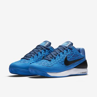 Nike Mens Zoom Cage 2 Clay Court Tennis Shoes - Blue/Black - main image