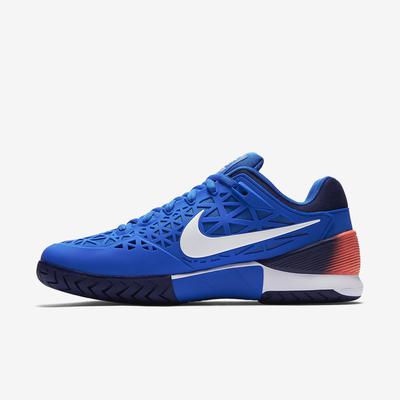 Nike Mens Zoom Cage 2 EU Tennis Shoes - Blue - Tennisnuts.com