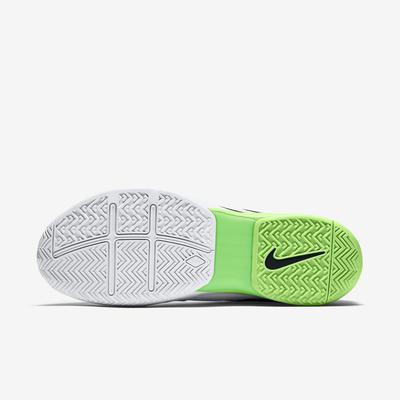 Nike Mens Zoom Vapor 9.5 Tour Tennis Shoes - White/Black/Green - main image