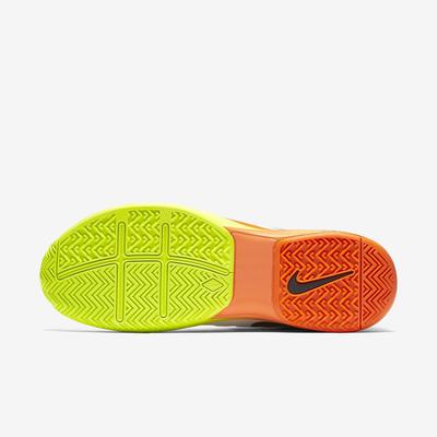 Nike Mens Zoom Vapor 9.5 Tour Tennis Shoes - White/Orange/Volt - main image