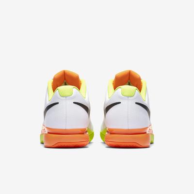 Nike Mens Zoom Vapor 9.5 Tour Tennis Shoes - White/Orange/Volt