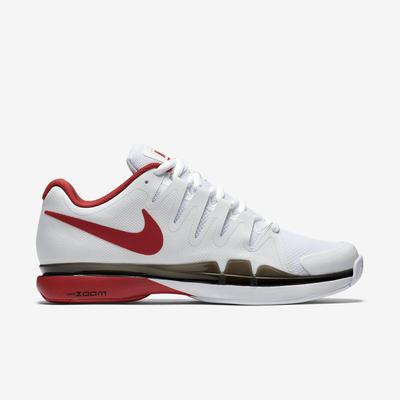 Nike Mens Zoom Vapor 9.5 Tour Tennis Shoes - White/Uni Red - main image