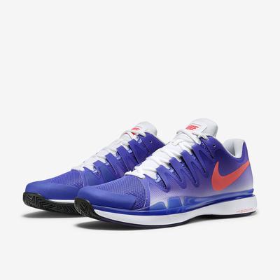 Nike Mens Zoom Vapor 9.5 Tour Tennis Shoes - Violet/Hot Lava - main image