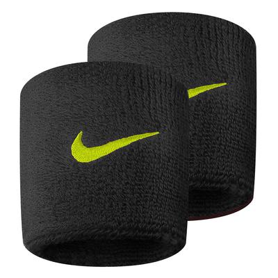 Nike Swoosh Wristband - Black/Volt - main image