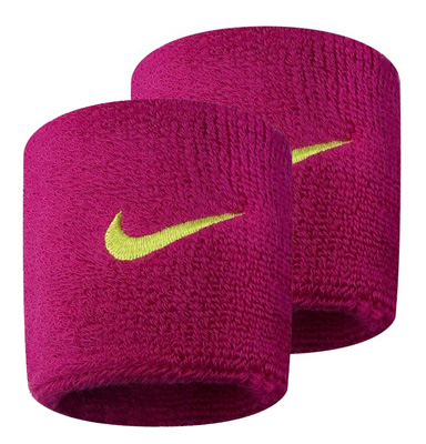 Nike Swoosh Wristband - Fireberry/Atomic Green - main image