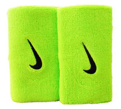 Nike Swoosh Double-Wide Wristband - Atomic Green/Black - main image