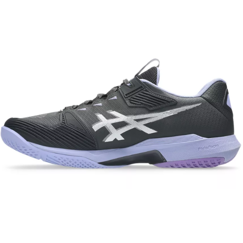 Asics Mens Solution Speed FF 4 Night Energy Tennis Shoes - Graphite Grey/Pure Silver - main image