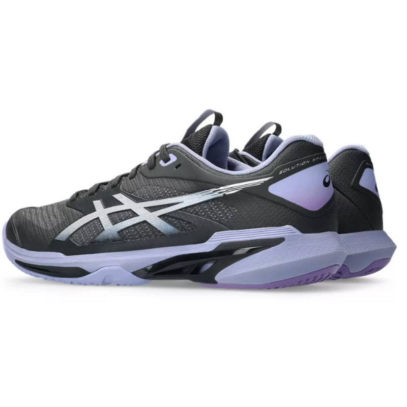 Asics Mens Solution Speed FF 4 Night Energy Tennis Shoes - Graphite Grey/Pure Silver - main image