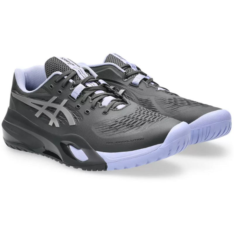 Asics Mens GEL-Resolution X Night Energy Tennis Shoes - Graphite Grey/Pure Silver - main image