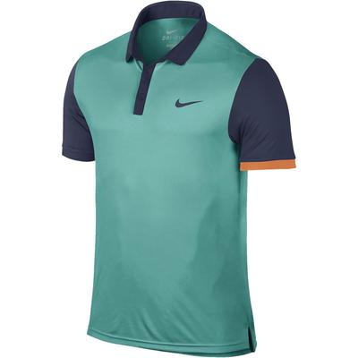 Nike Mens Advantage Polo - Light Retro/Midnight Navy - main image