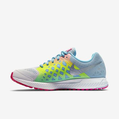 Nike Girls Air Zoom Pegasus 31 Running Shoes - Pure Platinum/Blue Lagoon/Volt - main image