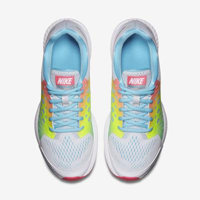 Nike Girls Air Zoom Pegasus 31 Running Shoes - Pure Platinum/Blue Lagoon/Volt - main image