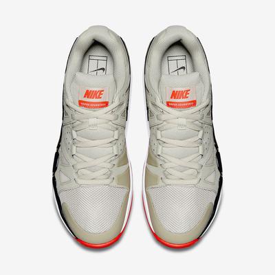 Nike Mens Air Vapor Advantage Tennis Shoes - Lunar Grey/Bright Crimson - main image