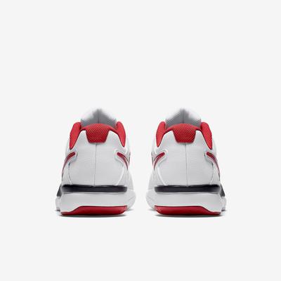 Nike Mens Air Vapor Advantage Tennis Shoes - White/University Red - main image