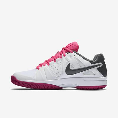 Nike Womens Air Vapor Advantage Tennis Shoes - White/Pink - main image