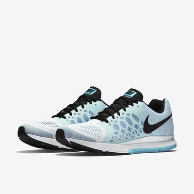 Nike Mens Air Zoom Pegasus+31 Running Shoes - White/Blue - main image