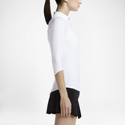 Nike Womens Baseline Half-Zip Top - White - main image