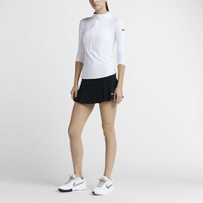 Nike Womens Baseline Half-Zip Top - White - main image