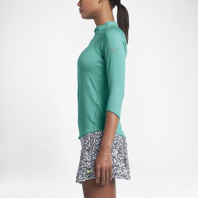 Nike Womens Baseline 1/2 Zip Top - Light Retro/Matte Silver - main image