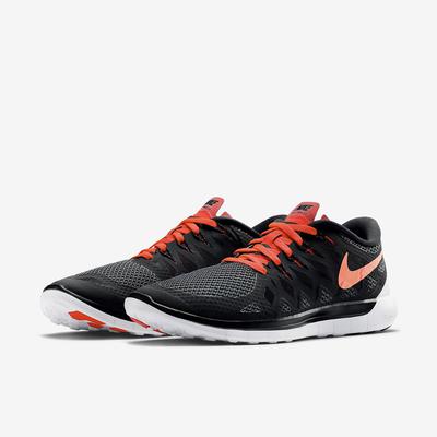 Nike Mens Free 5.0+ Running Shoes - Black/Bright Crimson - main image