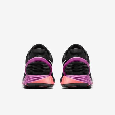 Nike Womens LunarGlide 6 Running Shoes - Black/Fuchsia Flash - main image