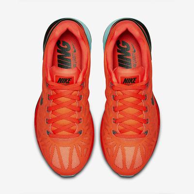 Nike Womens LunarGlide 6 Running Shoes - Bright Crimson/Black
