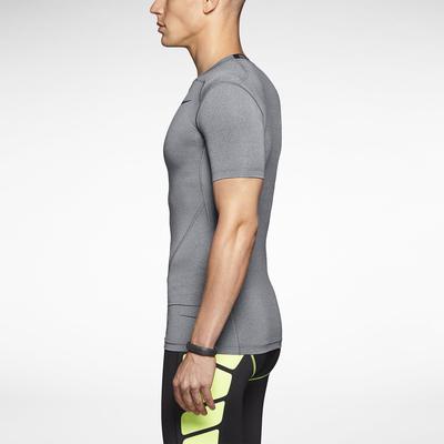 Nike Pro 2.0 Combat Core Short Sleeve Shirt - Carbon/Black - Tennisnuts.com