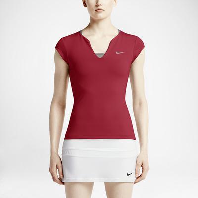 Nike Womens Pure Capsleeve Top - University Red - main image