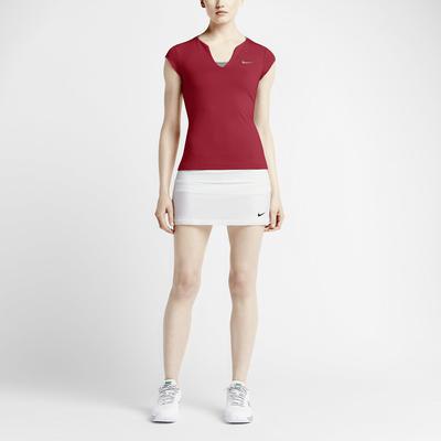 Nike Womens Pure Capsleeve Top - University Red - main image