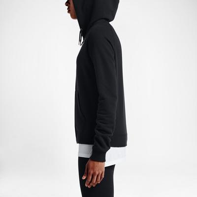 Nike Womens Rally Futura Full Zip Hoodie - Black