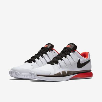 Nike Mens Zoom Vapor 9.5 Tour Clay Court Tennis Shoes - White/Crimson - main image