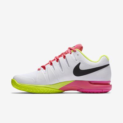 Nike Womens Zoom Vapor 9.5 Tennis Shoes - White/Volt/Pink - main image