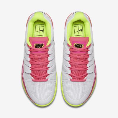 Nike Womens Zoom Vapor 9.5 Tennis Shoes - White/Volt/Pink - main image