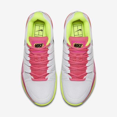 Nike Womens Zoom Vapor 9.5 Tennis Shoes - White/Volt/Pink - main image